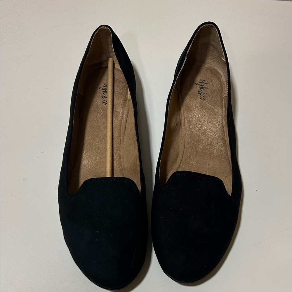 Style & Co Stylish Black Suede Women's Loafers